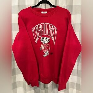 Vintage Wisconsin Badgers Lee Crewneck Sweater